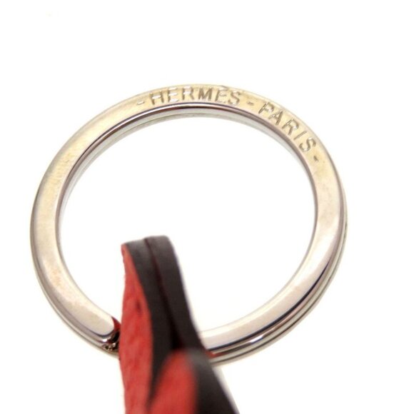 Hermes Petite Ash Leather Orange Brown Key Holder 0046 - Picture 3 of 3